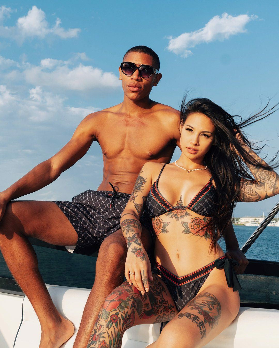 MIDNIGHT MONEY PATTERN SHOTO SWIM TRUNKS | Sprayground Discount