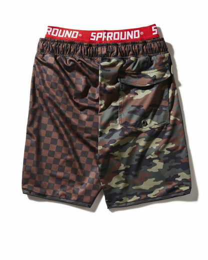 KIDS CHECKS & CAMO SWIM TRUNKS | Sprayground for sale