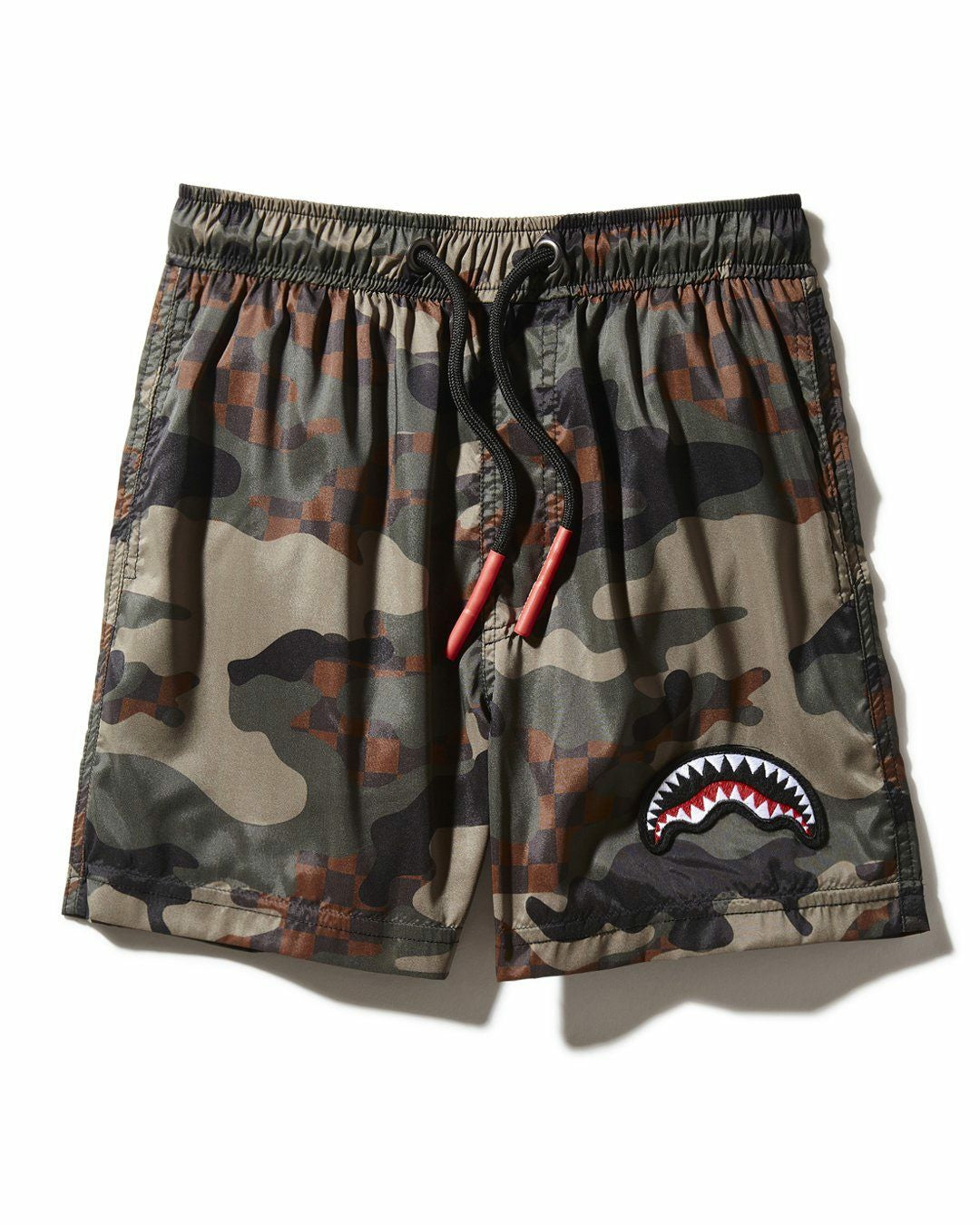 KIDS CAMO CHECKERED SWIM TRUNKS | Sprayground Near Me