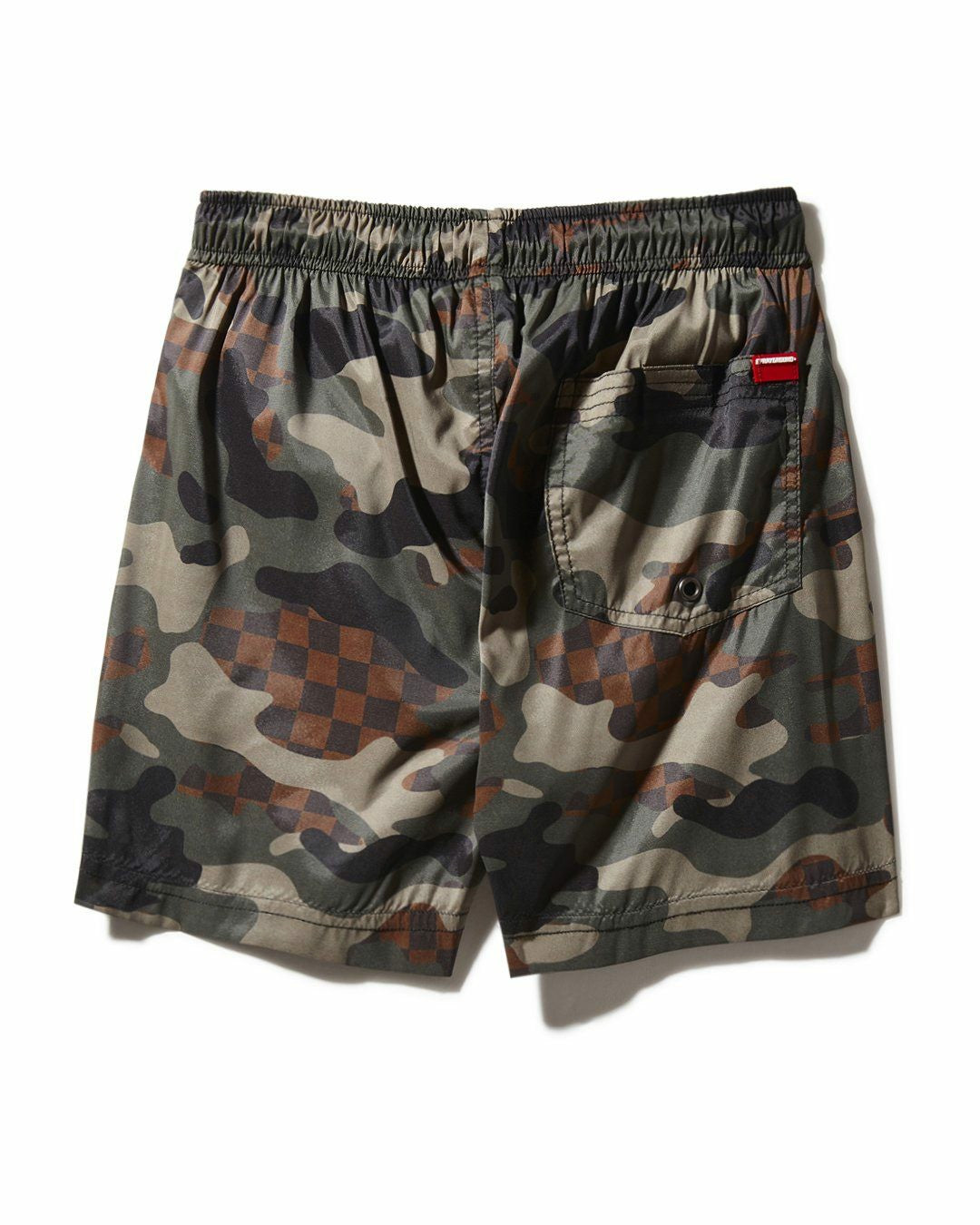 KIDS CAMO CHECKERED SWIM TRUNKS | Sprayground Near Me