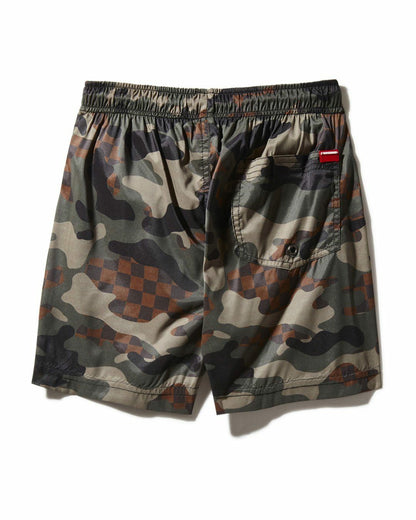 KIDS CAMO CHECKERED SWIM TRUNKS | Sprayground Near Me