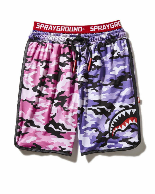 SPLIT CAMO CORTO SWIM TRUNKS | Sprayground for sale