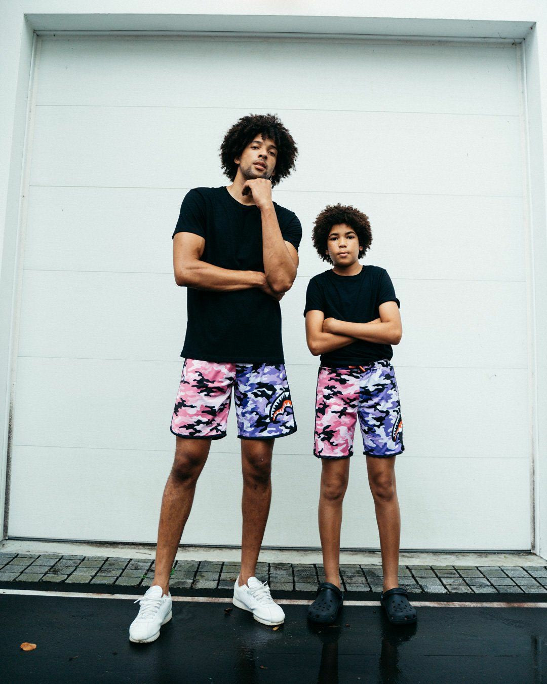 SPLIT CAMO CORTO SWIM TRUNKS | Sprayground for sale