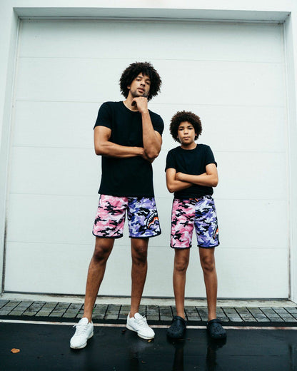 SPLIT CAMO CORTO SWIM TRUNKS | Sprayground for sale