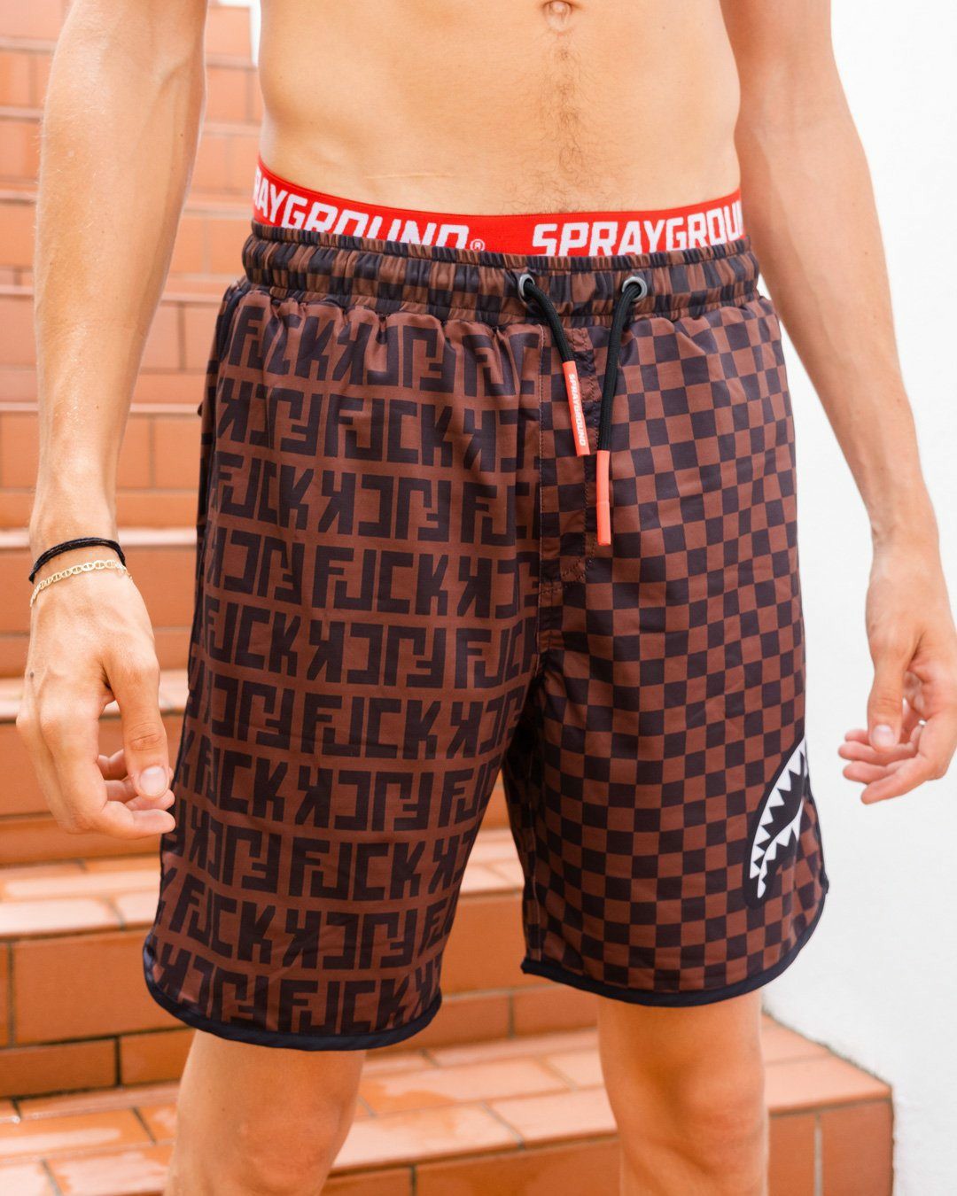 OFFENDED SPLIT THE CHECK CORTO SWIM TRUNKS | Sprayground Online