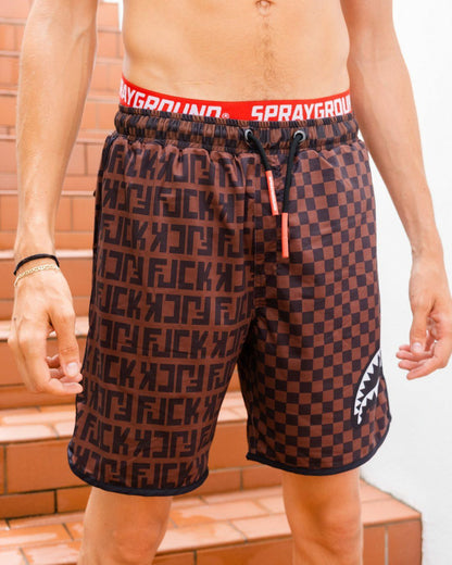 OFFENDED SPLIT THE CHECK CORTO SWIM TRUNKS | Sprayground Online