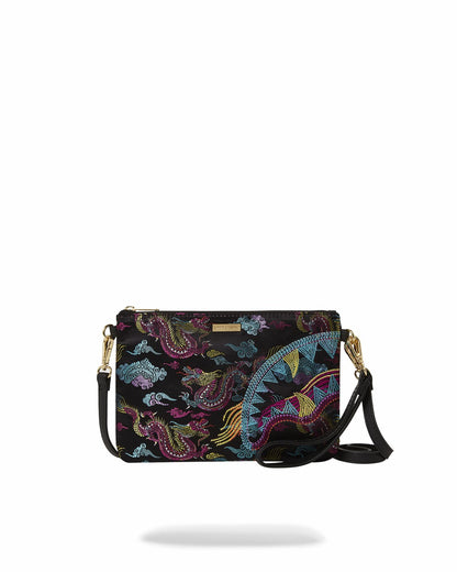 EMBROIDERED DRAGONS CROSSOVER CLUTCH | Sprayground for sale