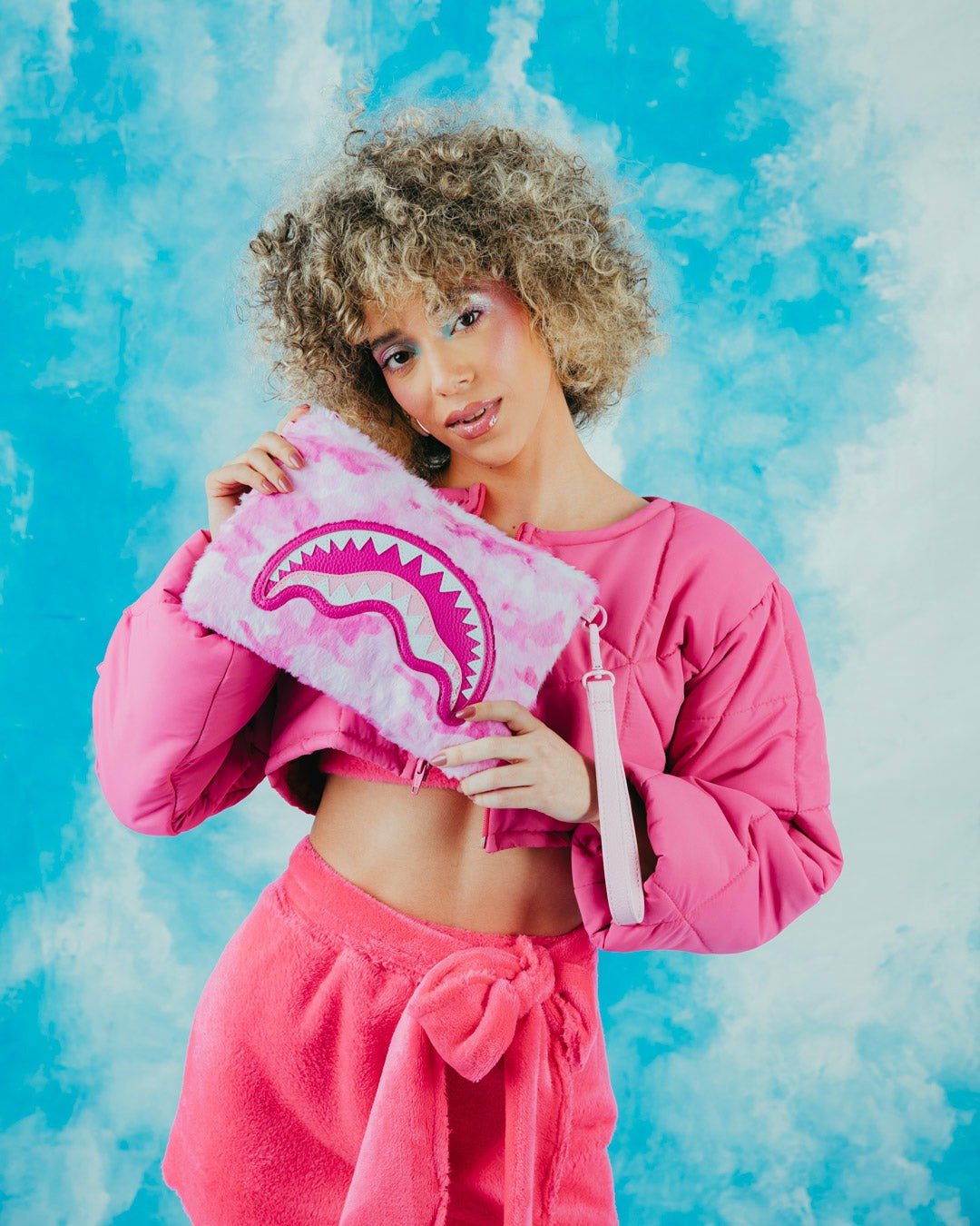 FURRROCIOUS IN PINK CROSSOVER CLUTCH | Sprayground Discount