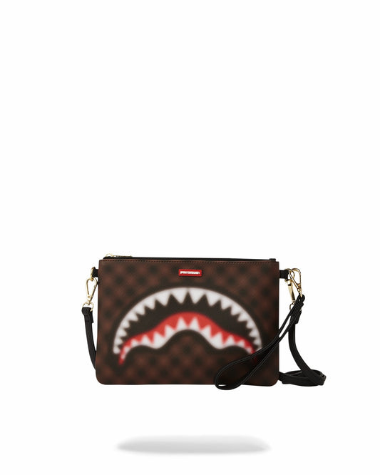 SHARKS IN PARIS BLUR EFFECT CROSSOVER CLUTCH | Sprayground Online