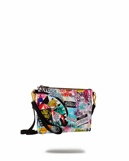 CREATE ANOTHER DAY CROSSOVER CLUTCH W/ SHOULDER STRAP | Sprayground Clearance