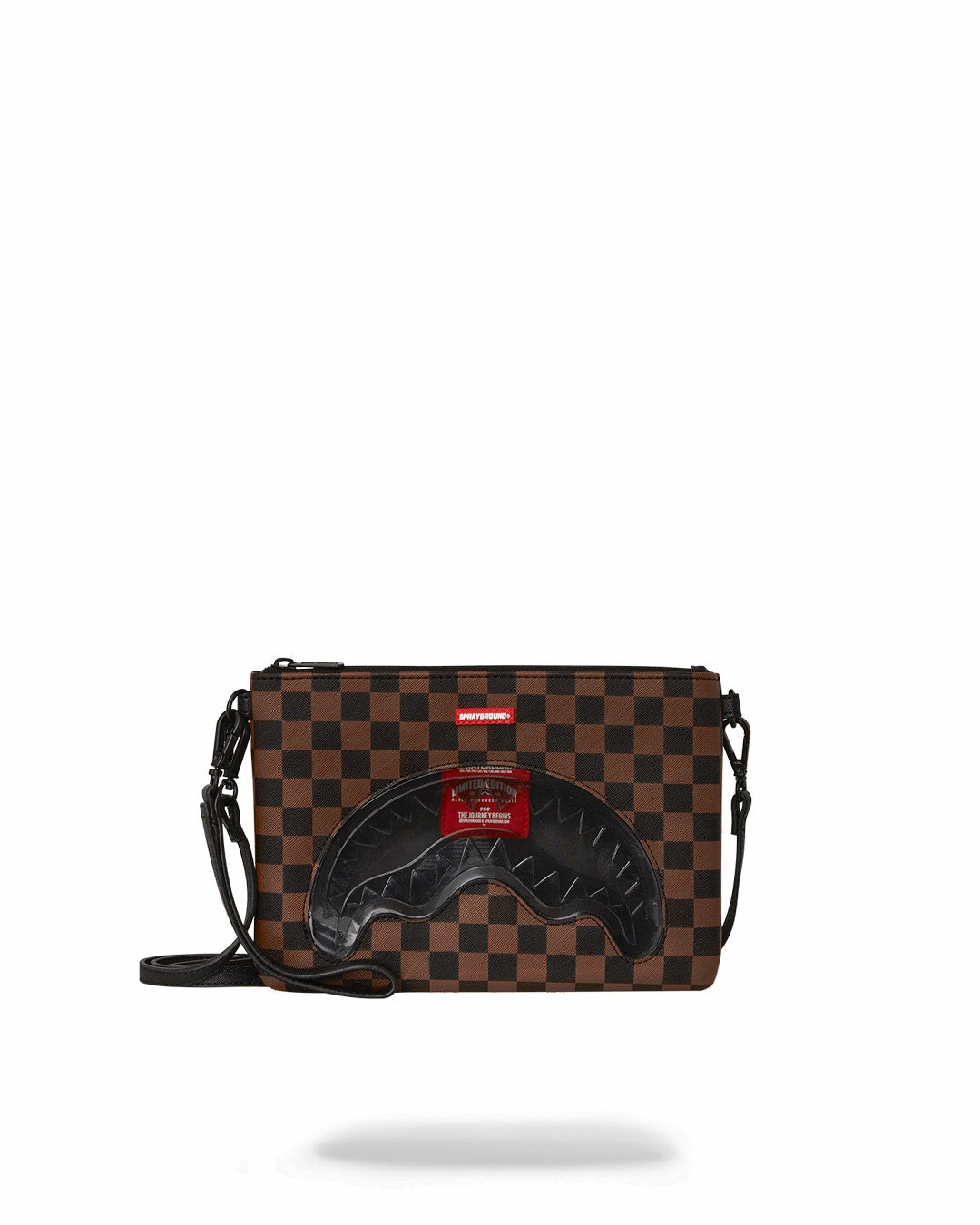 SHARKS IN PARIS CLEAR FOR TAKEOFF CROSSOVER CLUTCH WITH STRAP | Sprayground for sale