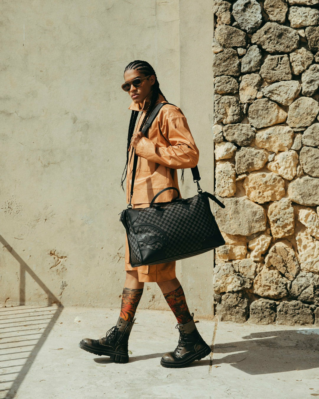 MIDNIGHT CHATEAU PYRAMID DUFFLE | Sprayground Clearance