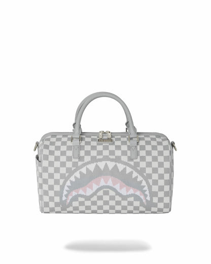 KNIT SHARKS IN PARIS IN CREAM MINI DUFFLE | Sprayground US
