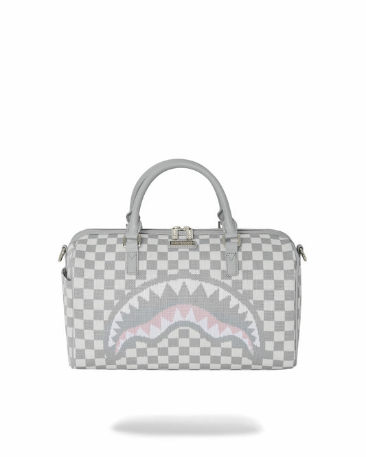 KNIT SHARKS IN PARIS IN CREAM MINI DUFFLE | Sprayground US