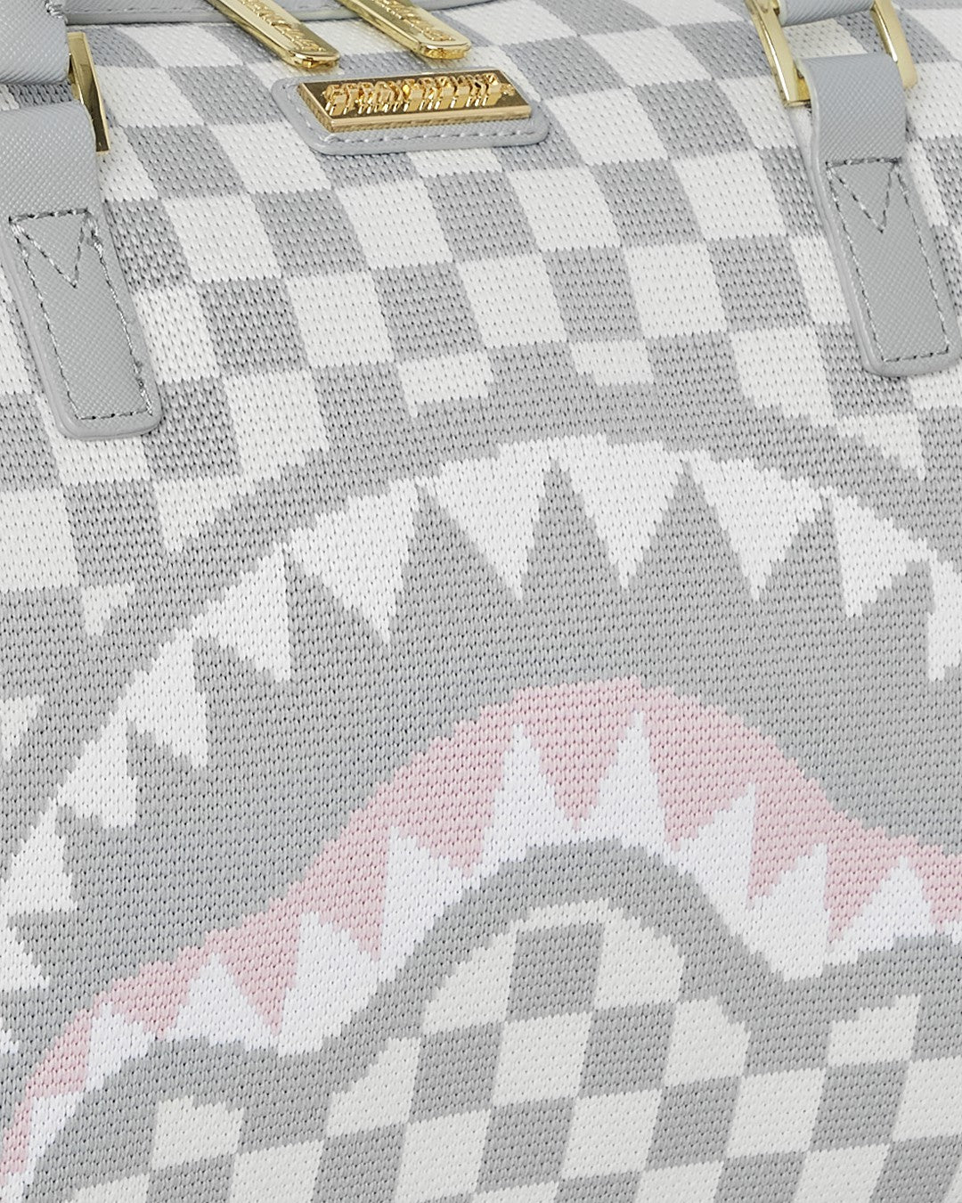 KNIT SHARKS IN PARIS IN CREAM MINI DUFFLE | Sprayground US