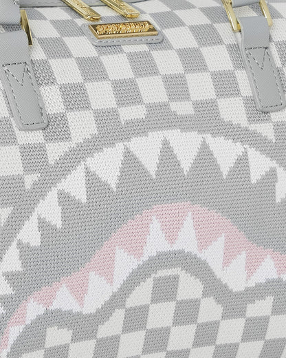 KNIT SHARKS IN PARIS IN CREAM MINI DUFFLE | Sprayground US