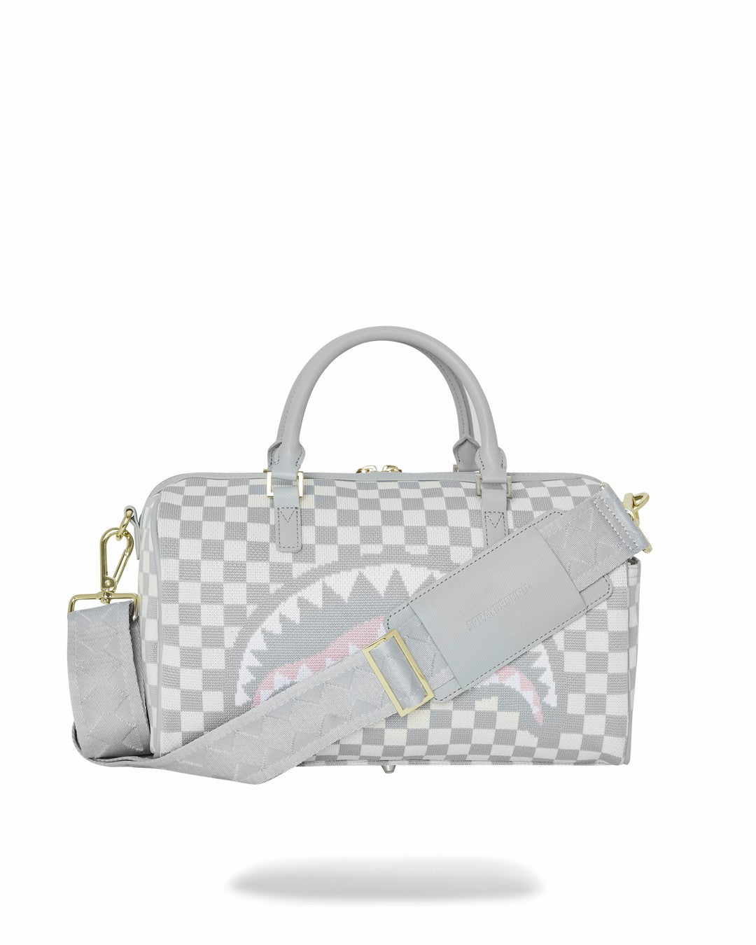 KNIT SHARKS IN PARIS IN CREAM MINI DUFFLE | Sprayground US