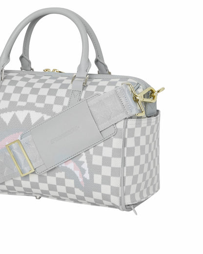 KNIT SHARKS IN PARIS IN CREAM MINI DUFFLE | Sprayground US