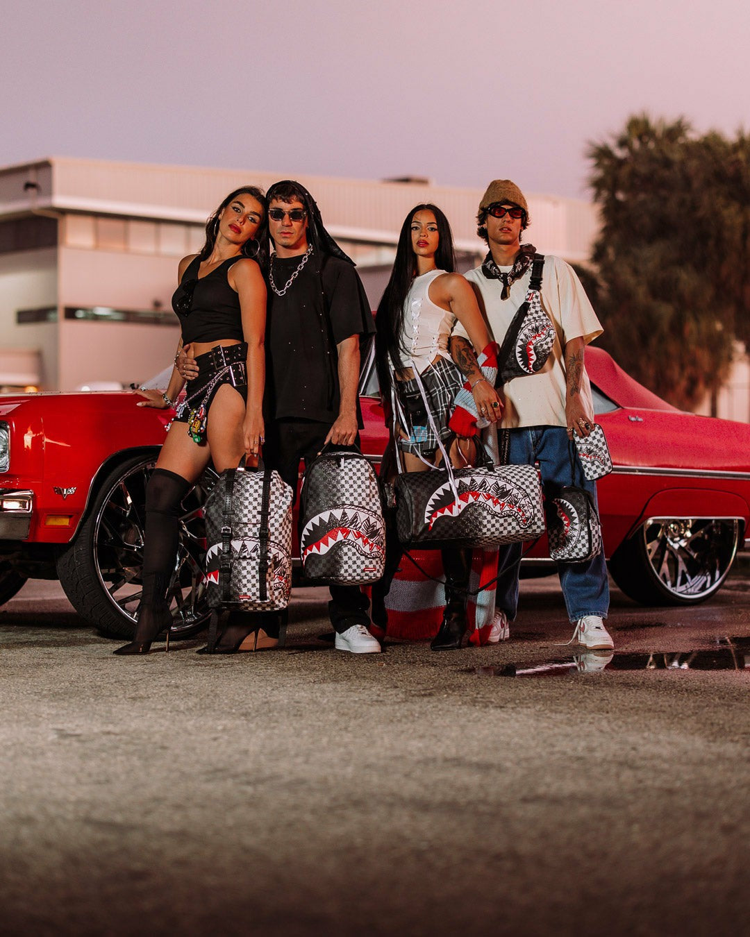 SCRIBBLE DRIBBLE CHECK DUFFLE | Sprayground Online