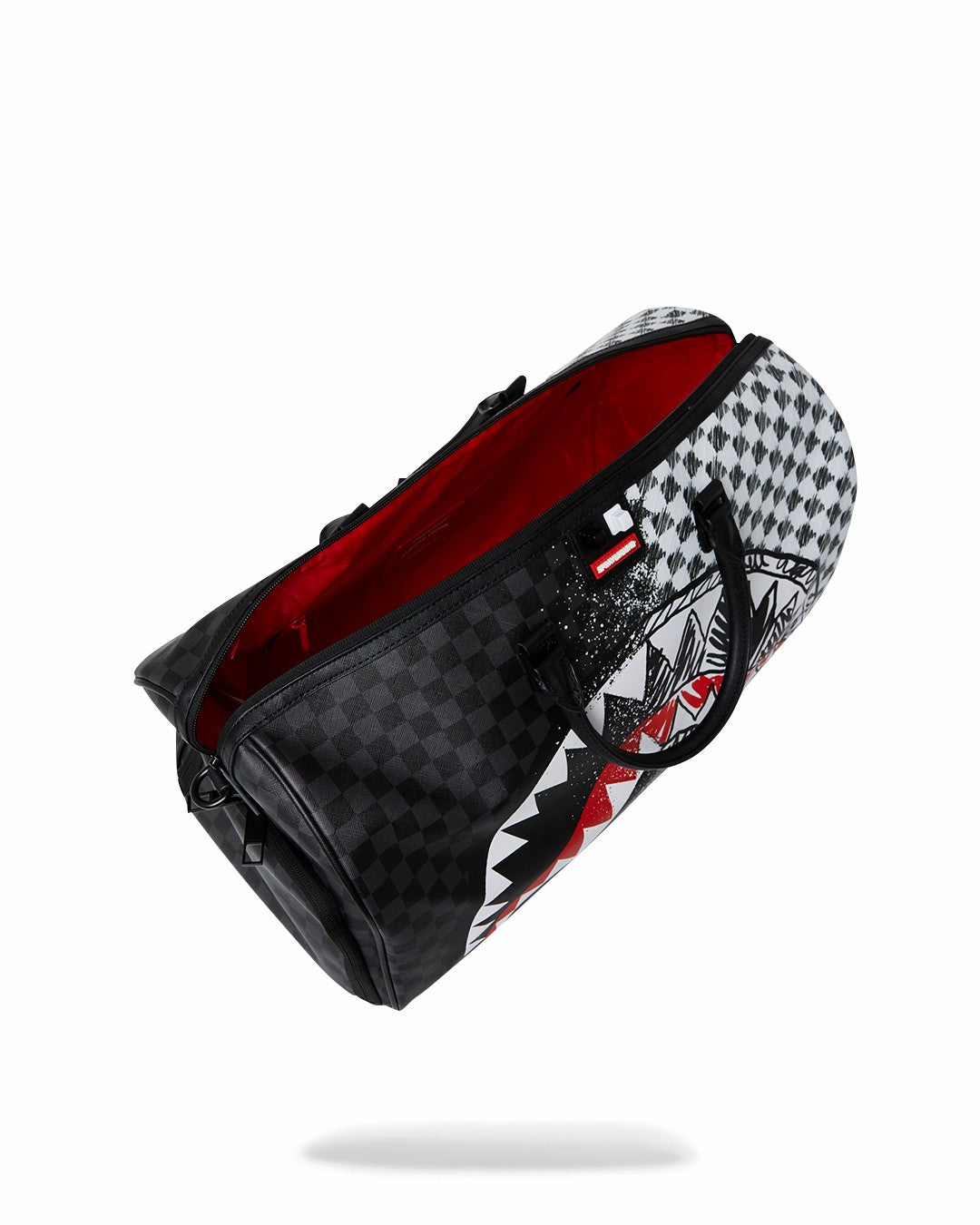SCRIBBLE DRIBBLE CHECK DUFFLE | Sprayground Online