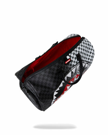 SCRIBBLE DRIBBLE CHECK DUFFLE | Sprayground Online