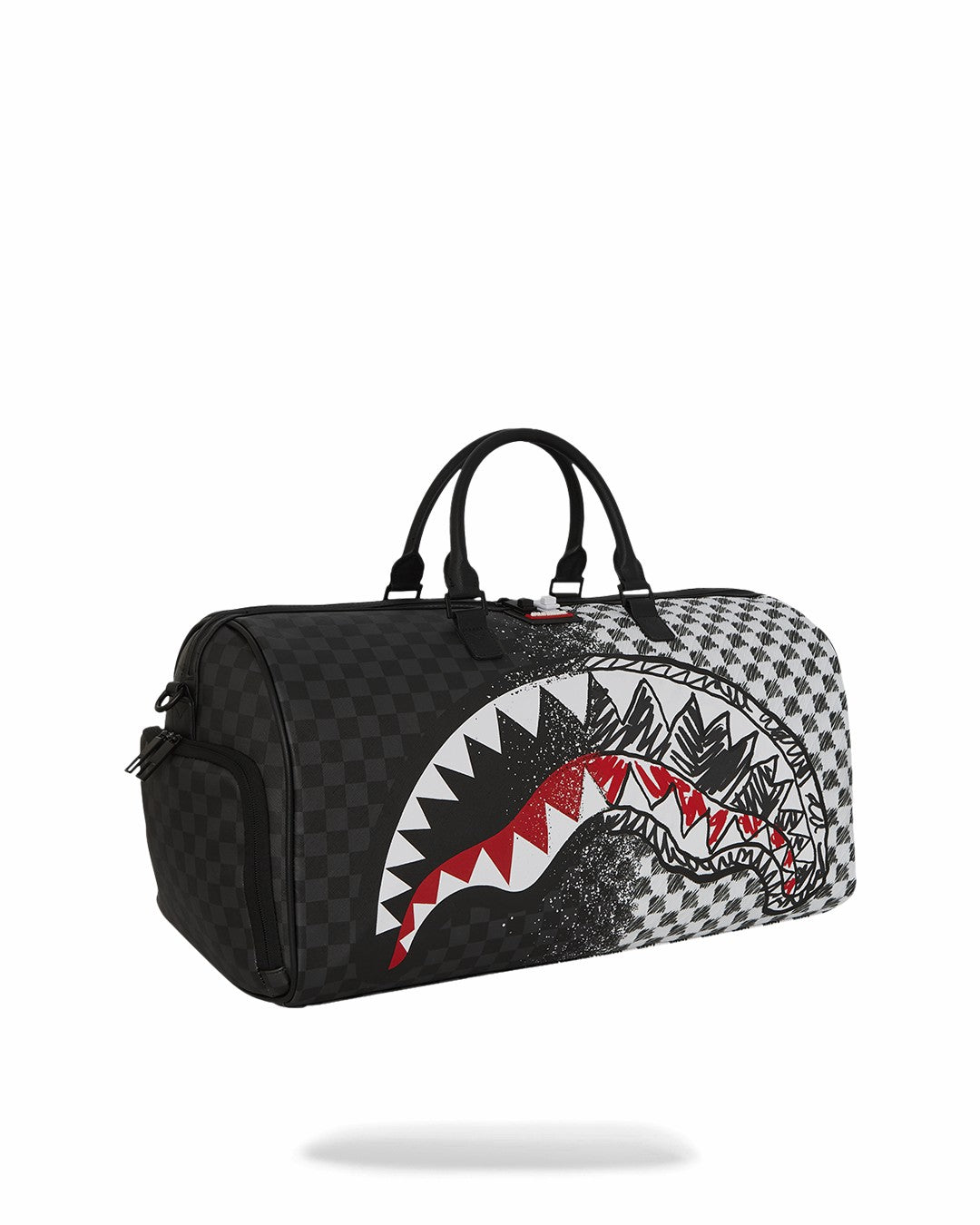 SCRIBBLE DRIBBLE CHECK DUFFLE | Sprayground Online