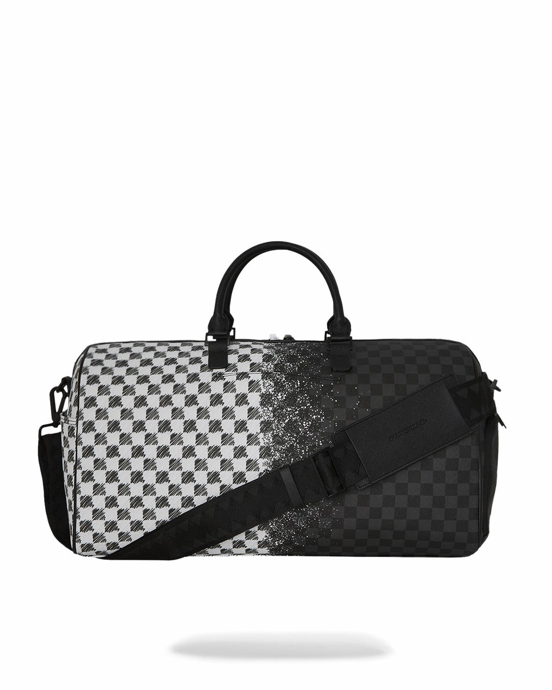 SCRIBBLE DRIBBLE CHECK DUFFLE | Sprayground Online
