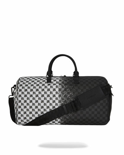 SCRIBBLE DRIBBLE CHECK DUFFLE | Sprayground Online