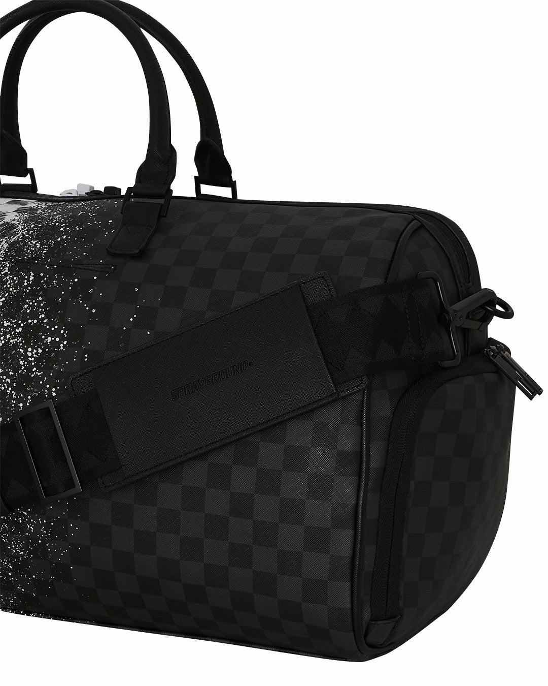 SCRIBBLE DRIBBLE CHECK DUFFLE | Sprayground Online