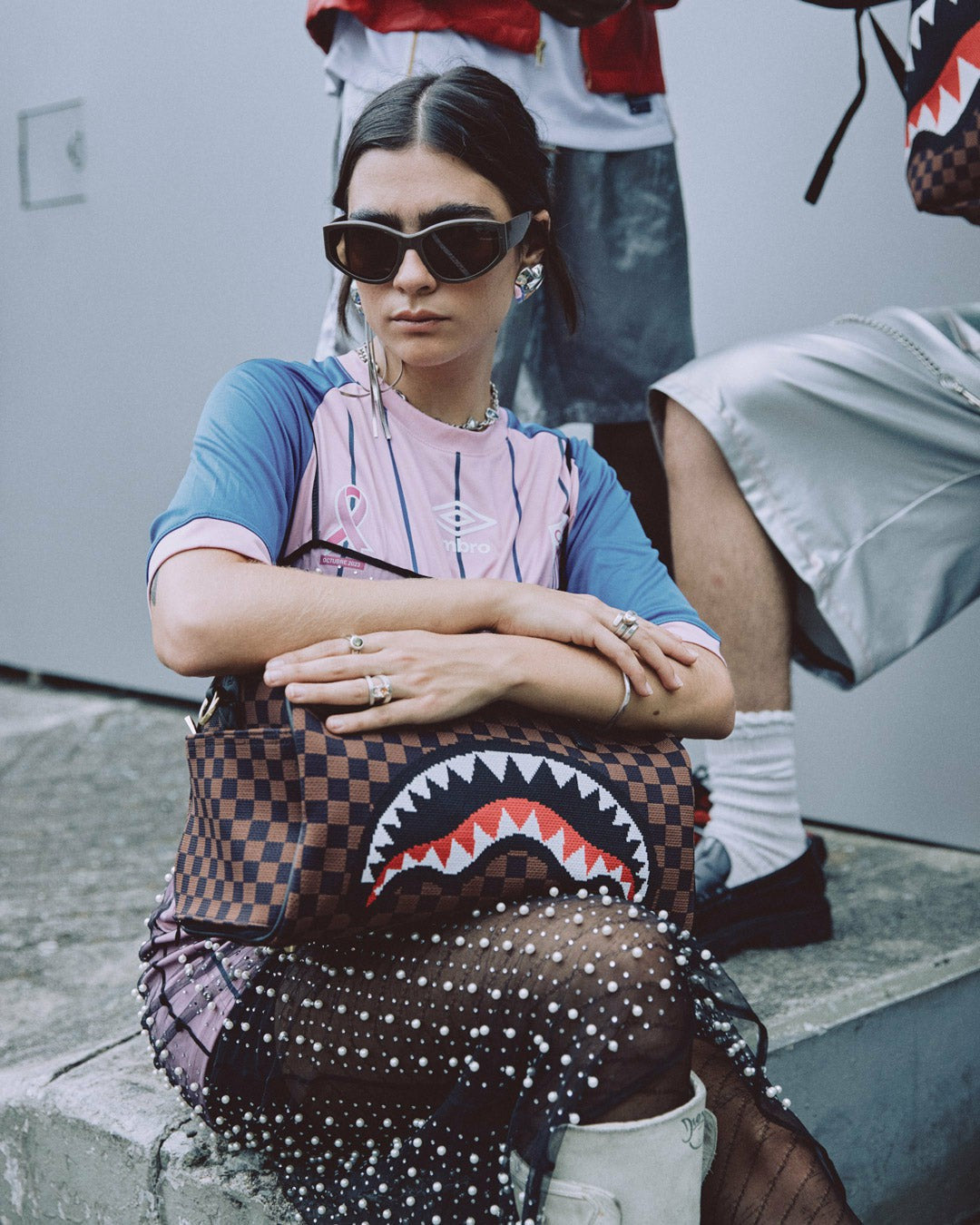 KYOTOKNIT SHARKS IN PARIS MINI DUFFLE | Sprayground sale
