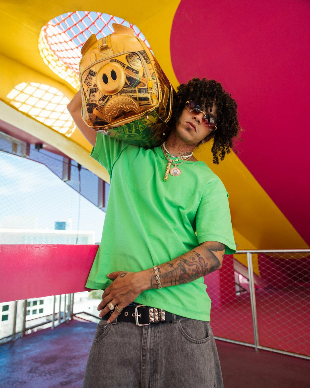 SQUID GAME COLLAB PIGGY BANK DUFFLE | Sprayground US