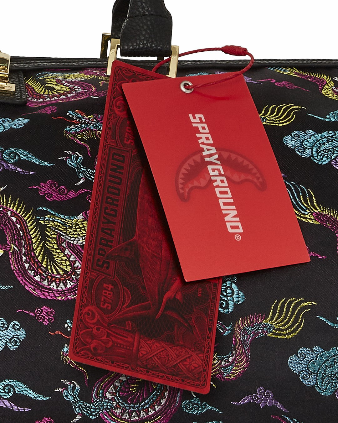 EMBROIDERED DRAGONS DUFFLE | Sprayground for sale