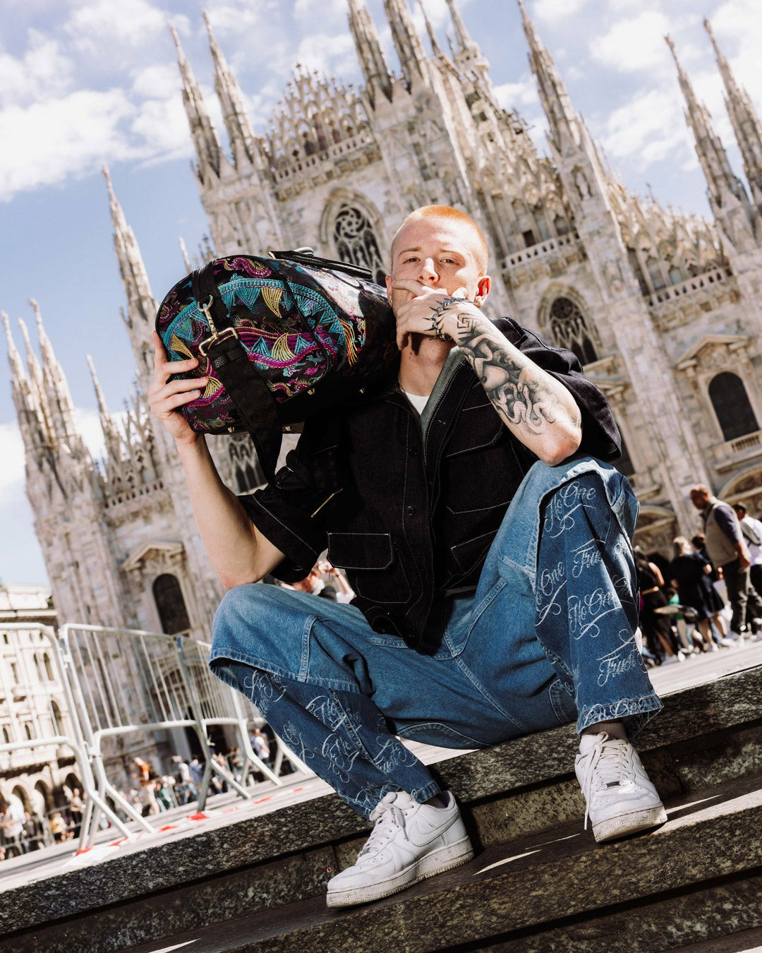 EMBROIDERED DRAGONS DUFFLE | Sprayground for sale
