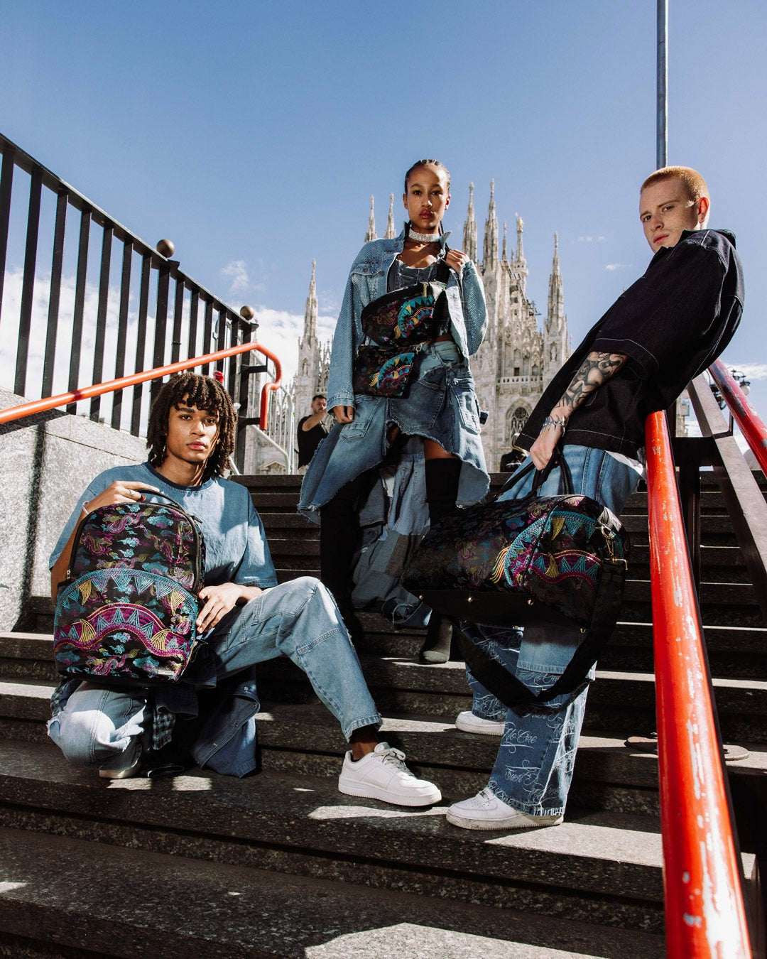 EMBROIDERED DRAGONS DUFFLE | Sprayground for sale