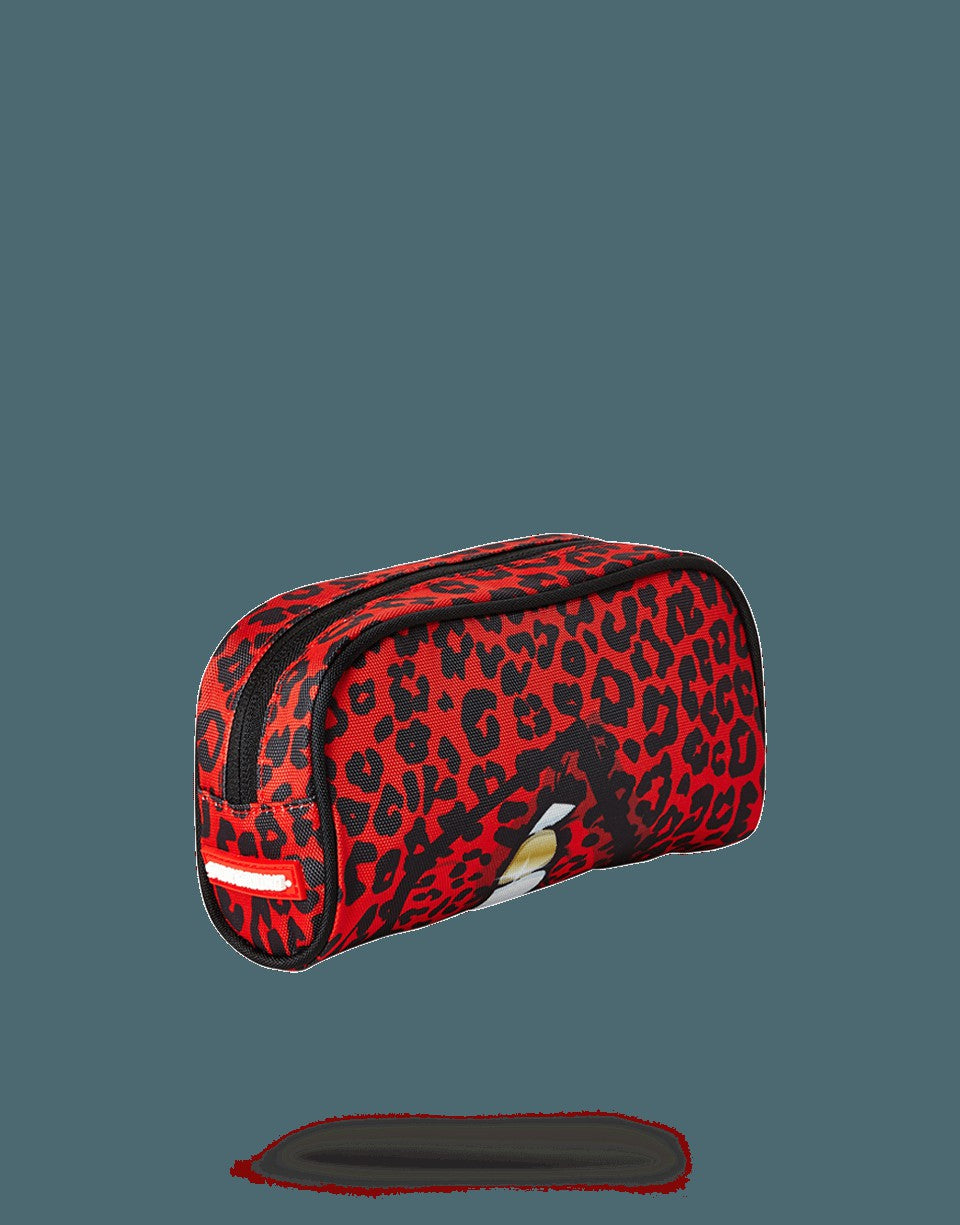 RED LEOPARD LIPS PENCIL CASE | Sprayground Clearance