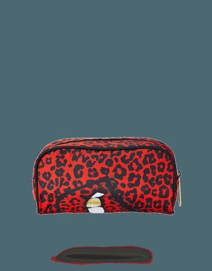RED LEOPARD LIPS PENCIL CASE | Sprayground Clearance