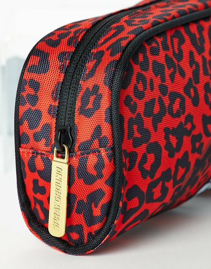 RED LEOPARD LIPS PENCIL CASE | Sprayground Clearance