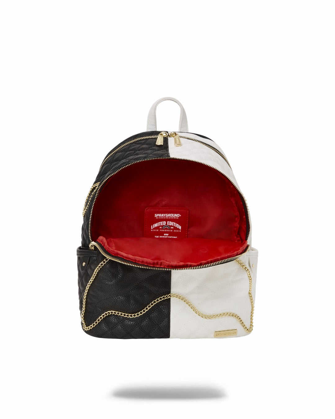 LEVELED UP SPLIT QUILT SHARK SAVAGE BACKPACK | Sprayground US