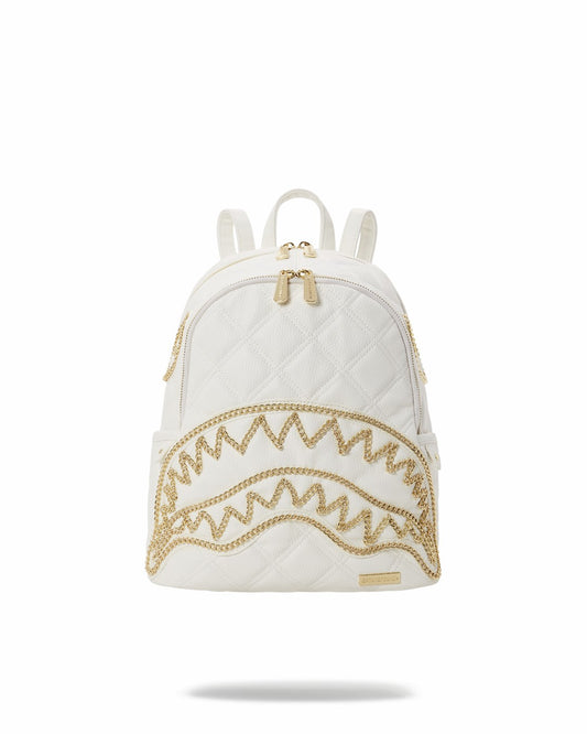 RIVIERA LE BLANC GOLD CHAIN SHARK SAVAGE BACKPACK | Sprayground US