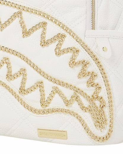 RIVIERA LE BLANC GOLD CHAIN SHARK SAVAGE BACKPACK | Sprayground US