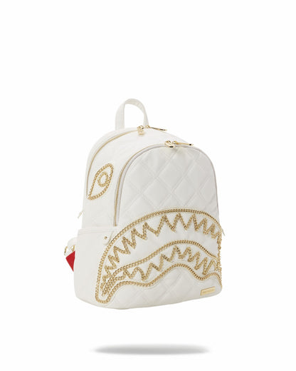 RIVIERA LE BLANC GOLD CHAIN SHARK SAVAGE BACKPACK | Sprayground US
