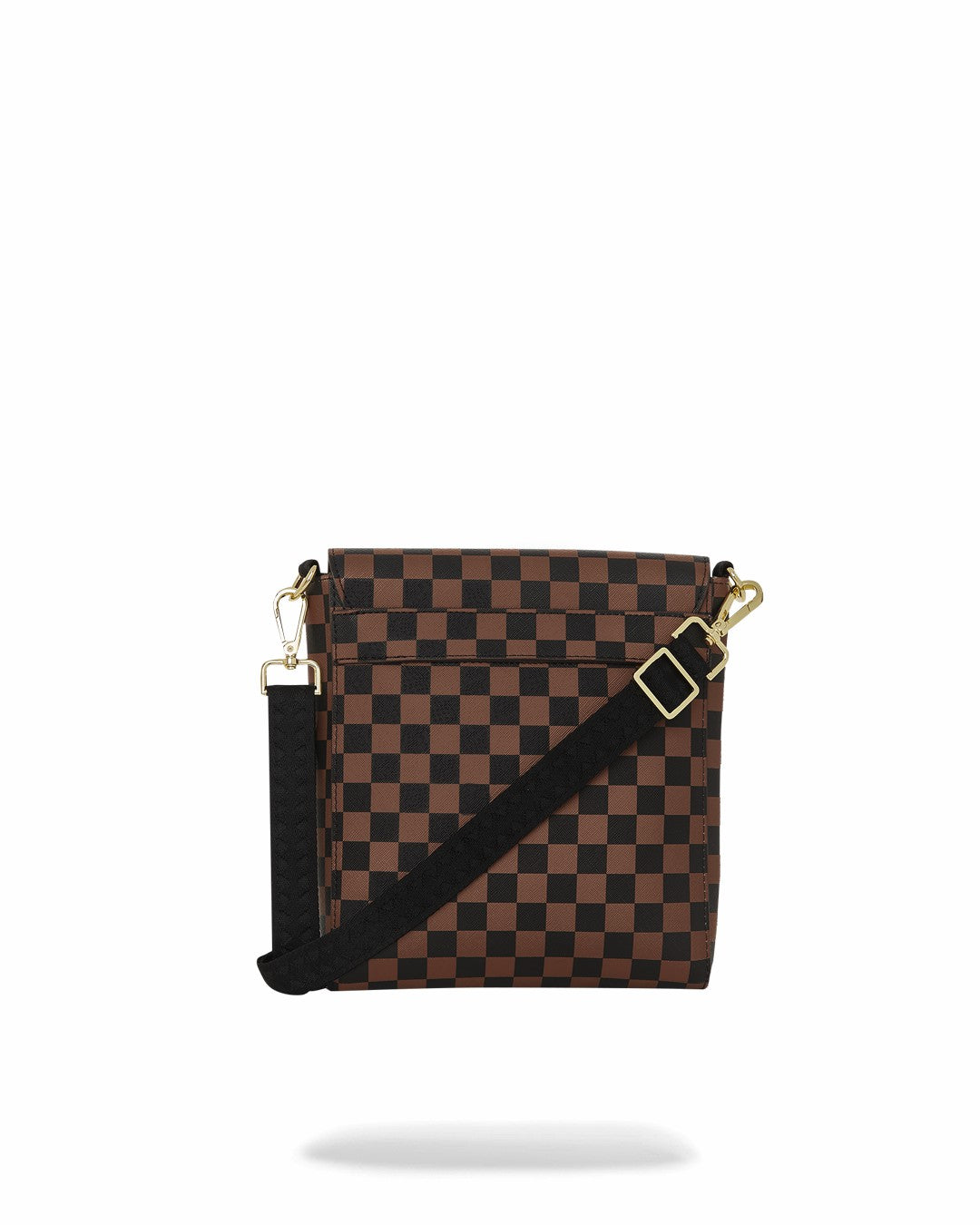 EXTERIOR GOLD ZIP POCKET SHARKS IN PARIS MESSENGER SLING BAG | Sprayground Discount
