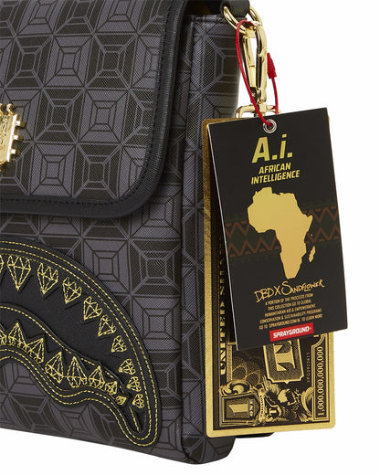OBSIDIAN STUNNER A.i.6 SANDFLOWER COLLAB LARGE SLING | Sprayground Near Me