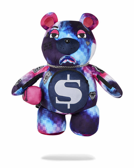 SHARKCLUB ELECTRONICA MONEYBEAR TEDDYBEAR BACKPACK | Sprayground US