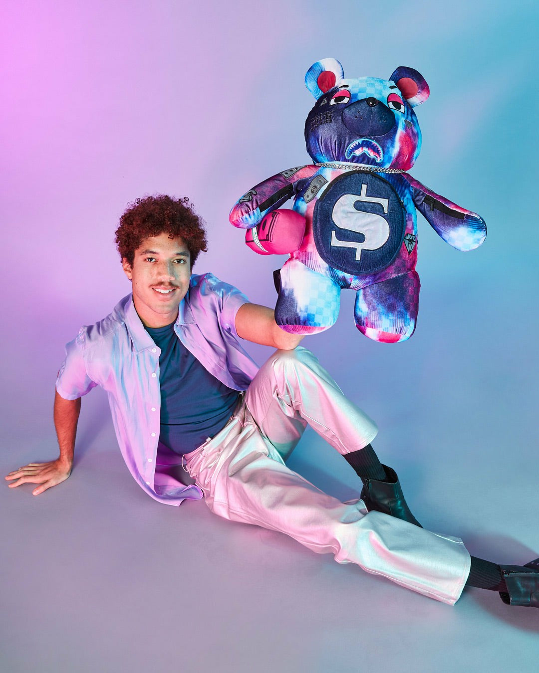SHARKCLUB ELECTRONICA MONEYBEAR TEDDYBEAR BACKPACK | Sprayground US