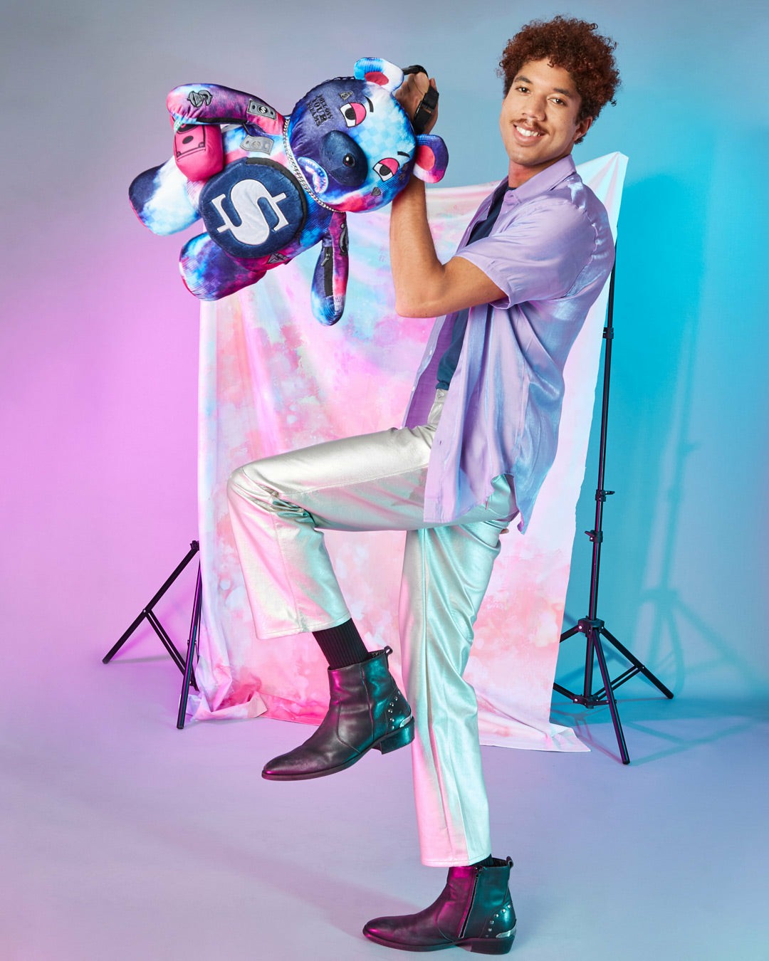 SHARKCLUB ELECTRONICA MONEYBEAR TEDDYBEAR BACKPACK | Sprayground US