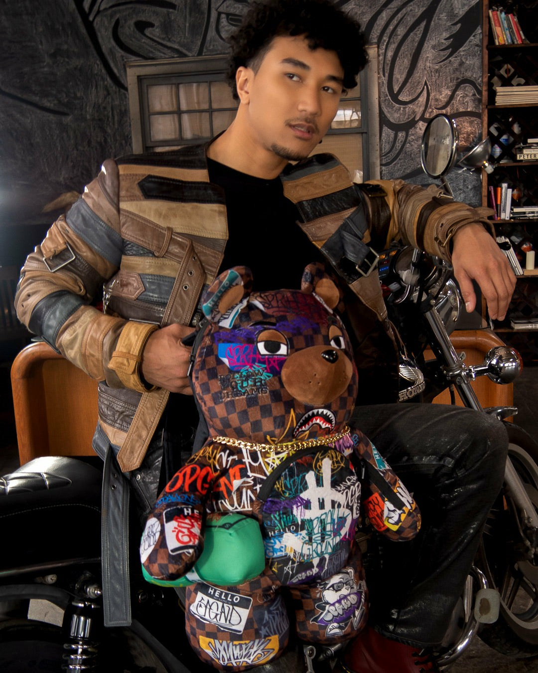 SHARKS IN PARIS THE RIZZ MONEYBEAR TEDDYBEAR BACKPACK | Sprayground Near Me