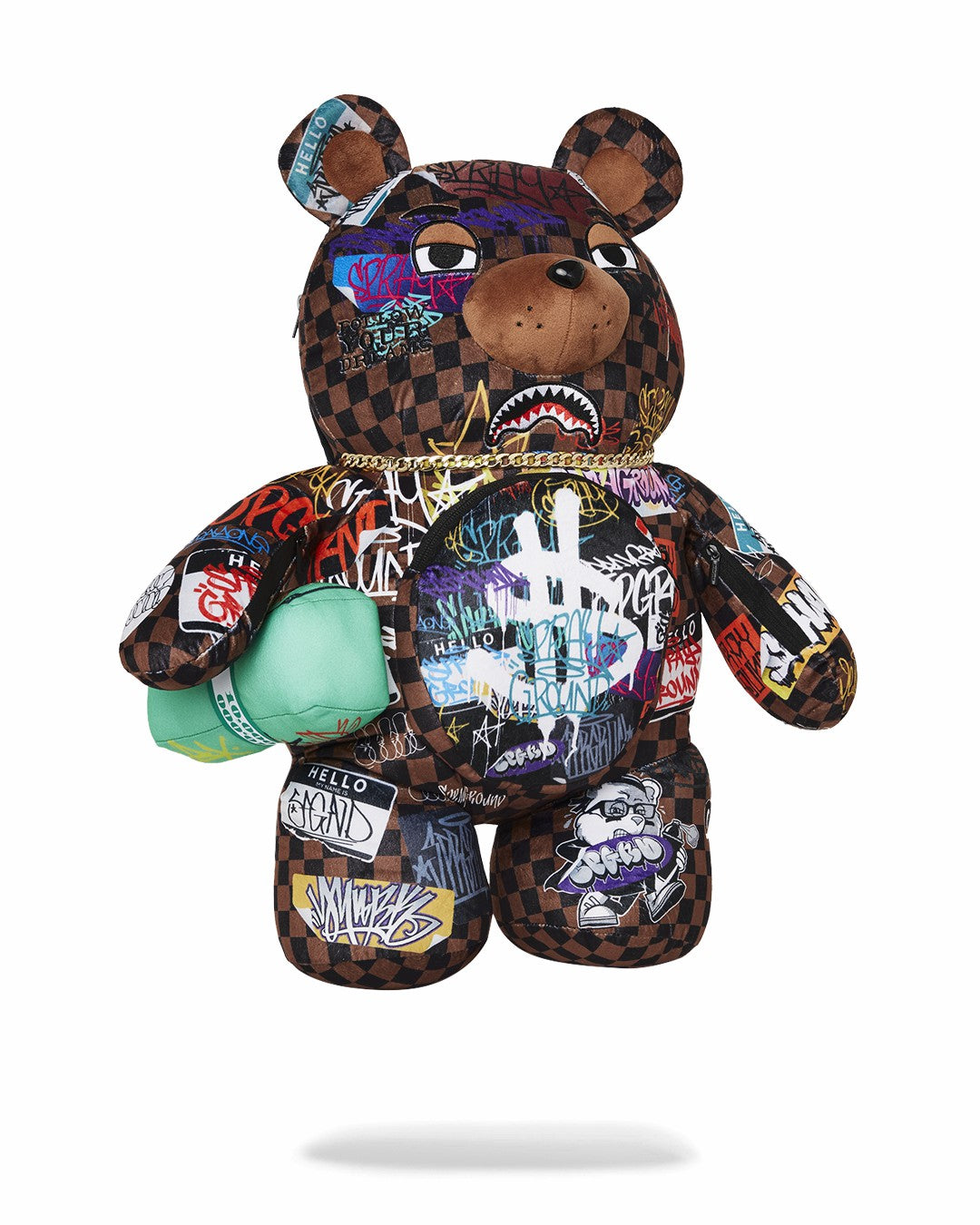SHARKS IN PARIS THE RIZZ MONEYBEAR TEDDYBEAR BACKPACK | Sprayground Near Me