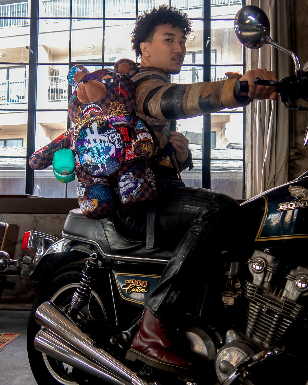 SHARKS IN PARIS THE RIZZ MONEYBEAR TEDDYBEAR BACKPACK | Sprayground Near Me