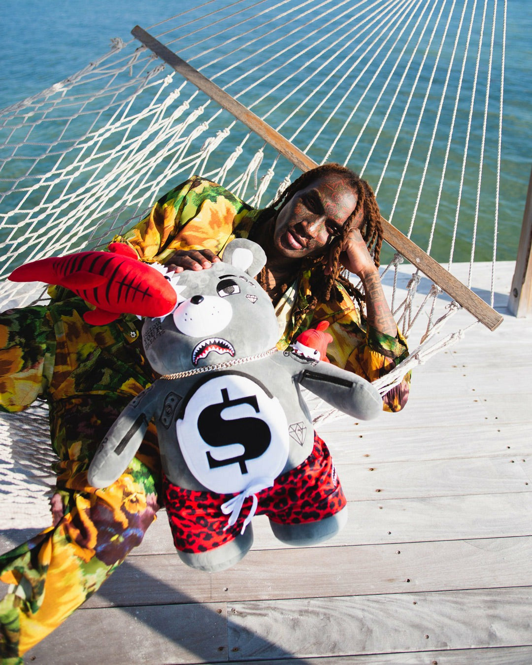 SHARK FRIENDS MONEYBEAR TEDDYBEAR BACKPACK | Sprayground sale
